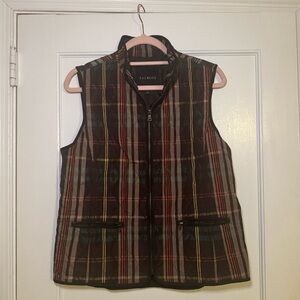 Talbot's Women’s Vest Brown with Stripes Size M